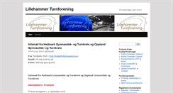 Desktop Screenshot of lillehammer-turnforening.no